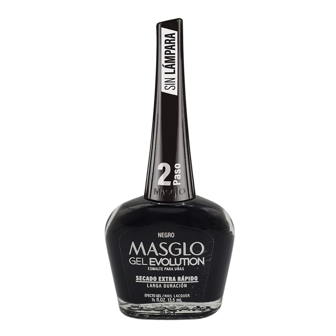 Esmalte MASGLO GEL EVOLUTION - Negro 13.5 ml